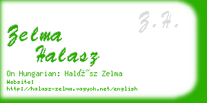 zelma halasz business card